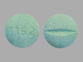 Pill 1152 Green Round is Isosorbide Dinitrate