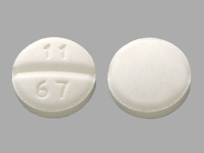 Pill 11 67 White Round is Atenolol and Chlorthalidone