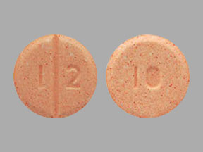 Pill 1 2 10 Peach Round is Allopurinol