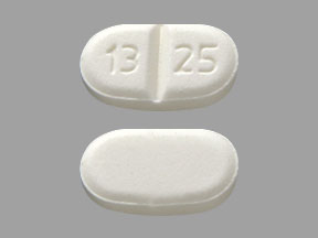 Pill 13 25 White Capsule/Oblong is Clobazam