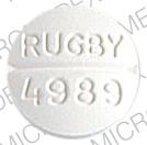 Yohimbine HCl 5.4 mg RUGBY 4989 Back