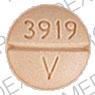 Pill 3919 V Orange Round is Levothyroxine Sodium