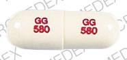 Pill GG 580 GG 580 White Capsule-shape is Hydrochlorothiazide and triamterene