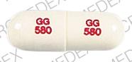 Pill GG 580 GG 580 White Capsule/Oblong is Hydrochlorothiazide and triamterene