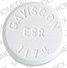 Gaviscon esrf aluminum hydroxide 160 mg / magnesium carbonate 105 mg GAVISCON ESR 1174