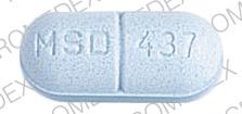 Pill Blocadren MSD 437 Blue Elliptical/Oval is Blocadren