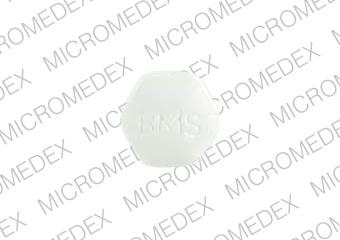 Pill BMS MONOPRIL 40 White Six-sided is Monopril