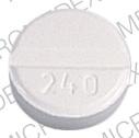 Pill 240 WPPh White Round is Chlorothiazide