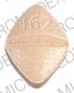 Pill 162 WPPh Orange Four-sided is Amiloride Hydrochloride and Hydrochlorothiazide
