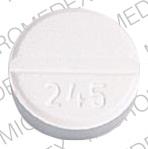 Pill 245 WPPh White Round is Chlorothiazide
