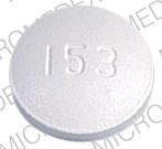 Pill 153 WPPh is Hydrochlorothiazide and Methyldopa 25 mg / 250 mg