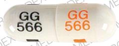 Pill GG 566 GG 566 White Capsule/Oblong is Nortriptyline Hydrochloride