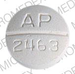 Pill AP 2463 White Round is Nadolol