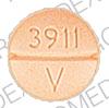 Pill 3911 V Orange Round is Levothyroxine Sodium