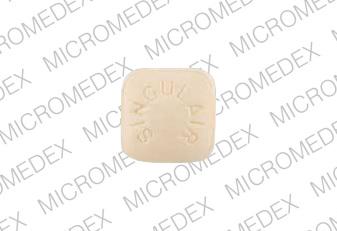 Pill SINGULAIR MRK 117 Beige Four-sided is Singulair