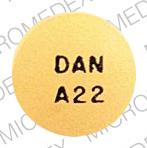 Pill DAN A22 Yellow Round is Ranitidine Hydrochloride