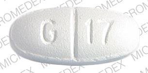 Pill G 17 LL White Elliptical/Oval is Gemfibrozil