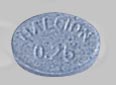 Pill HALCION 0.25 Blue Oval is Halcion