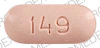 Pill 93 149 Pink Elliptical/Oval is Naproxen