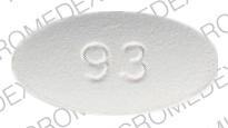 Pill 93 536 White Oval is Naproxen Sodium