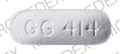 Pill GG 414 White Capsule-shape is Metoprolol Tartrate