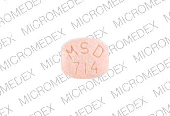 Pill VASOTEC MSD 714 Beige U-shape is Vasotec