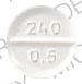 Lorazepam 0.5 mg WATSON 240 0.5 Front