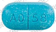 Pill AO 58 is Ami-tex LA 400 MG-75 MG