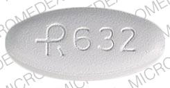 Pill R632 White Oval is Etodolac