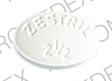 Pill 135 ZESTRIL 2 1/2 White Elliptical/Oval is Zestril