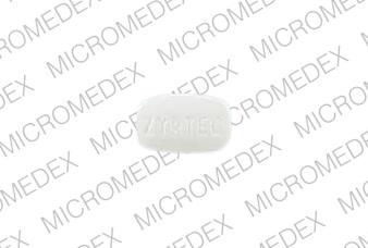 Pill Imprint ZYRTEC 5 (Zyrtec 5 mg)