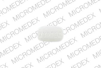 Pill ZYRTEC 5 er Zyrtec 5 mg