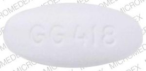 Pill GG418 White Round is NAPROXEN SODIUM