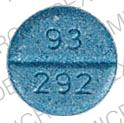 Pill 93 292 Blue Round is Carbidopa and Levodopa