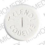 Pill Imprint MCNEIL TYLENOL 1 CODEINE (Tylenol with Codeine #1 300 mg / 7.5 mg)