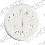 Pill MCNEIL TYLENOL 1 CODEINE is Tylenol with Codeine #1 300 mg / 7.5 mg