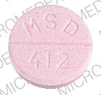 Urecholine 10 MG MSD 412 URECHOLINE Front