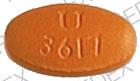 Pill U 3617 Orange Oval is Vantin