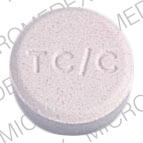 Pill TC/C TYLENOL C/C Pink Round is Tylenol Cold Plus Cough Children's