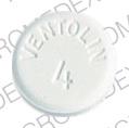 Pill GLAXO GLAXO VENTOLIN 4 White Round is Ventolin