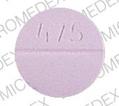 Pill 475 Purple Round is Verapamil Hydrochloride