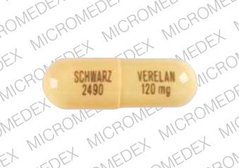 Verelan 120 mg SCHWARZ 2490 VERELAN 120 mg Front