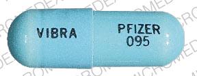 Doxycycline hyclate 100 mg VIBRA PFIZER 095