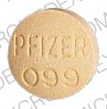 Pill PFIZER 099 is Vibra-Tabs 100 mg