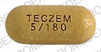 Pill TECZEM 5/180 Yellow Oval is Teczem