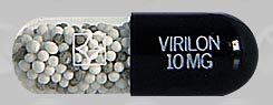 Pill Virilon 10 mg Green Capsule-shape is Virilon