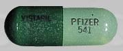 Pill VISTARIL PFIZER 541 Green Capsule-shape is Vistaril