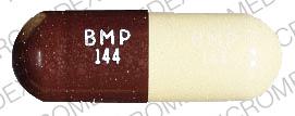 Pill BMP 144 Brown Capsule/Oblong is Bactocill