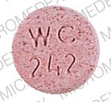 Pill WC 242 Pink Round is Carbamazepine