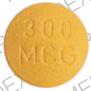 Pill 300 MCG 284 Orange Round is Baycol